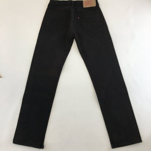 Vintage Levi's 501 Black Jeans - Picture 5 of 16